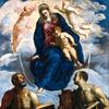 圣马克和圣卢克敬重的带着孩子的玛丽
