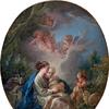 圣母和孩子与年轻的施洗圣约翰和天使