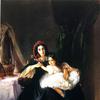 Portrait of Countess Rzhevusskaya with Her Daughter