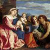 圣母和圣徒的孩子凯瑟琳和施洗约翰