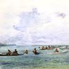 Fishing Party in Canoes, Samoa