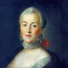 大公爵夫人凯瑟琳·阿列克谢夫娜的肖像，未来的皇后凯瑟琳二世大帝