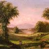 新罕布什尔州的风景，前景是埃尔玛·玛丽·戈夫