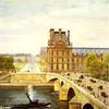 皇家桥和卢浮宫，塞纳河的景色