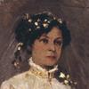 玛丽亚·内斯特罗娃身着婚纱的肖像