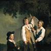 理查德阿克赖特的三个孩子带着风筝