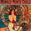 前往摩纳哥和蒙特卡洛旅游的铁路海报