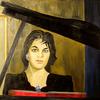 俄罗斯钢琴家叶甫根尼亚的肖像