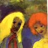 两个女人（黄色和红色头发）