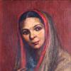 一位印度女士的肖像
