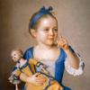 带着洋娃娃的女孩，画家的女儿，玛丽亚·特雷西亚的教子