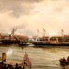 曼彻斯特特拉福德码头运河“女巫”号上的女王