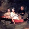叶男爵夫人自画像，N、 梅勒·扎科梅尔斯卡娅和一个在船上的女孩，（未完成）