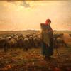 牧羊女与羊群