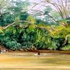 牙买加西班牙小镇的桑迪河景观