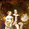 亨利·安斯利·霍尔爵士，英国电信5号，和他小时候的妹妹乔治安娜·霍尔