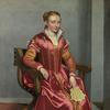 穿红色衣服的女士，也许是露西亚·阿尔巴尼·阿伏加德罗伯爵夫人