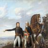 波拿巴将军和他的参谋长伯蒂埃在马伦戈战役中