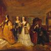 卡莱尔伯爵夫人露西和多萝西·珀西拜访他们的父亲珀西勋爵