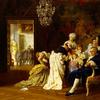1789年，路易斯十六和玛丽·安托瓦内特带着他们的孩子在凡尔赛宫