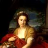 凯瑟琳·德恩福德的肖像，后来的乌特里克·费瑟斯顿霍夫人，作为弗洛拉