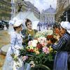 巴黎歌剧院大街卖花的人