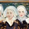 四个布雷顿女人在海边