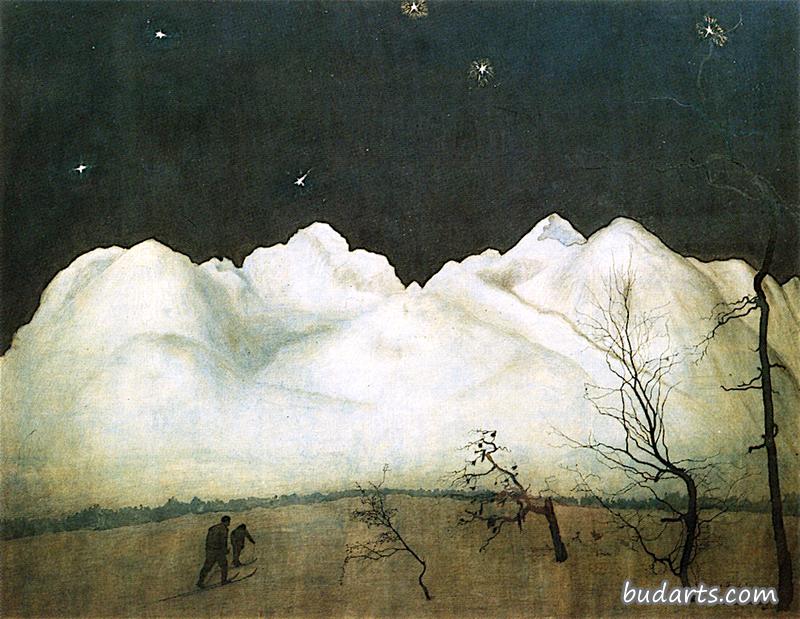 山上的冬夜