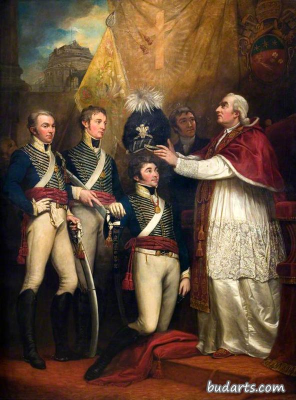 英国军官向教皇庇护六世的介绍,1794年 英国军官向教皇庇护六世的介绍,1794年