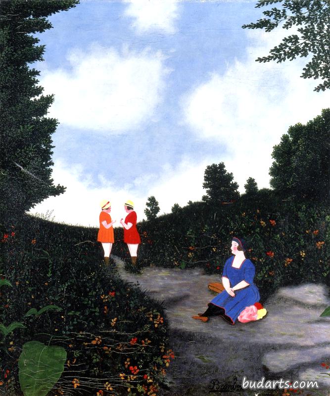 在山顶上