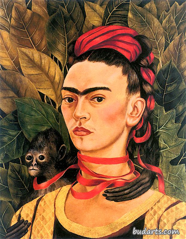 猴子自画像