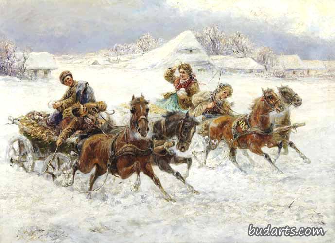 玩雪球