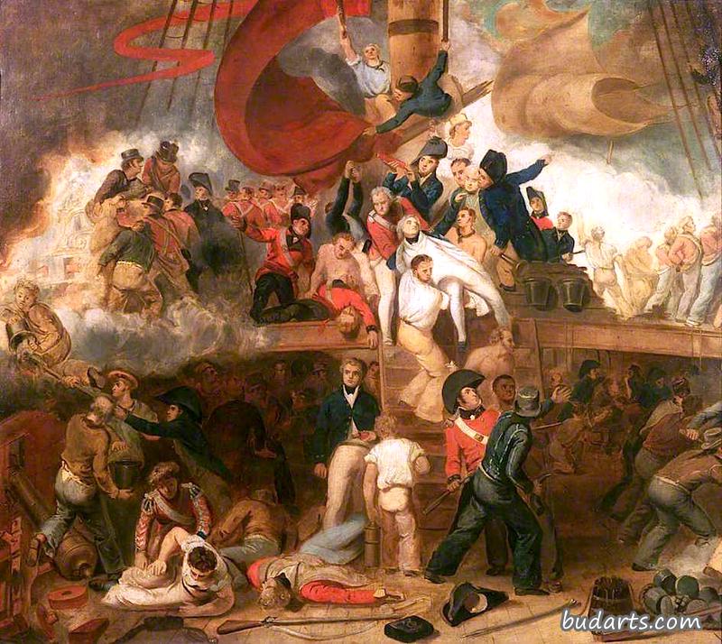 1805年10月21日纳尔逊在特拉法加战役中的死亡