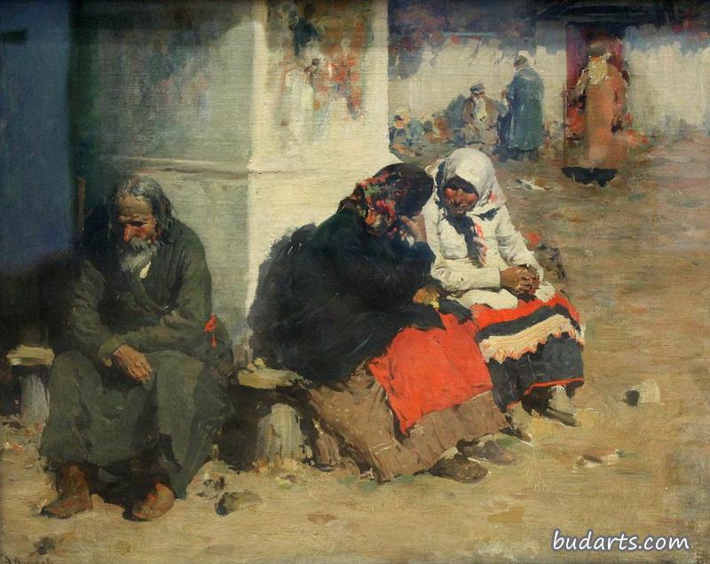 Radonitsa (before Mass) (detail)