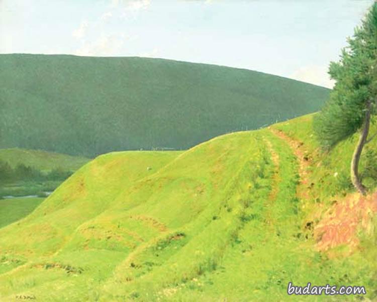 新斯科舍省布雷顿角玛格丽河谷山顶