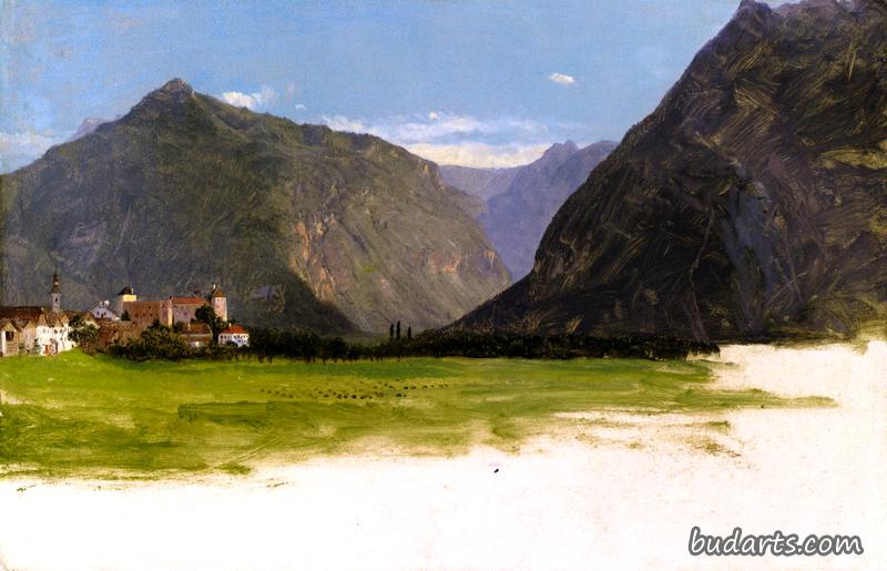 瑞士西门塔尔山谷的维米斯景观