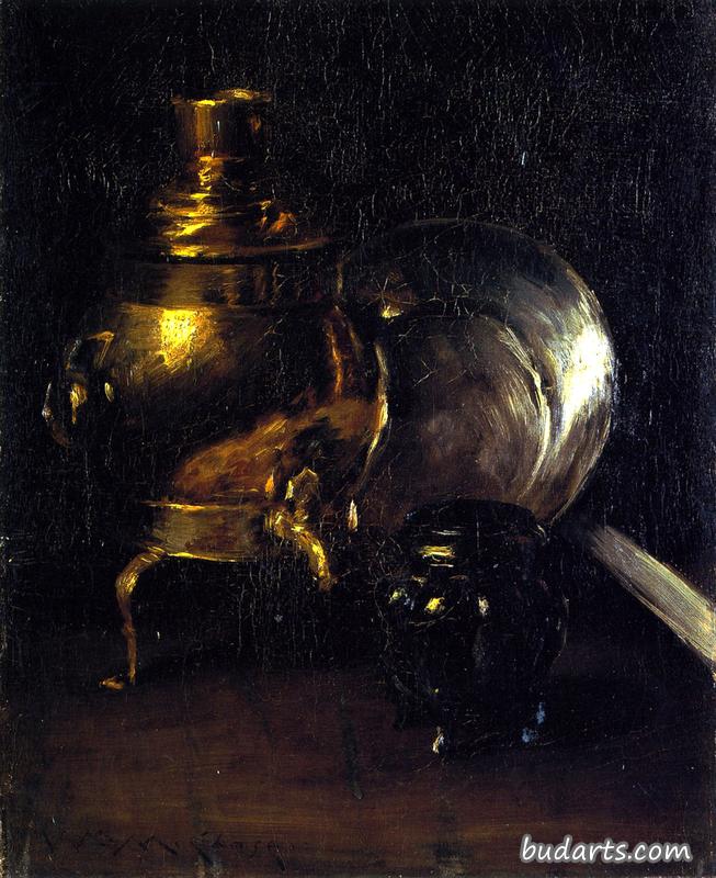 茶炊静物画