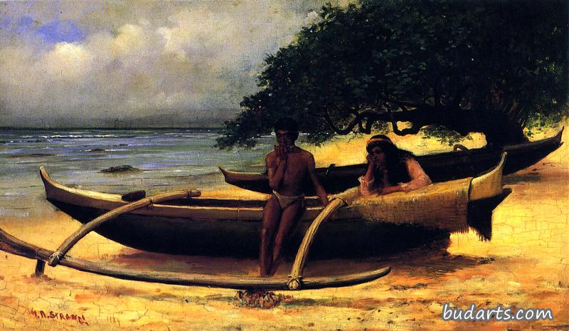夏威夷独木舟，威基基
