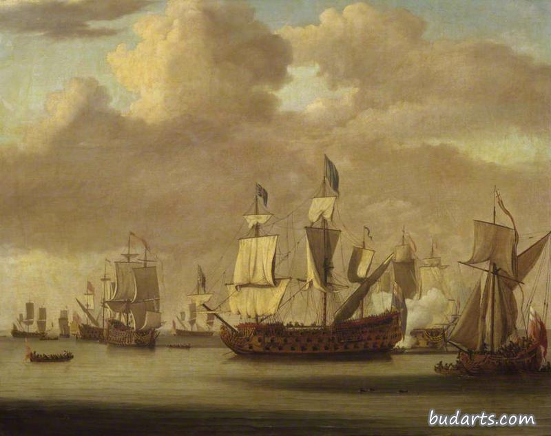 平静：皇家詹姆斯号皇家游艇和其他船只