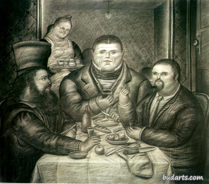 带皮耶罗和收入的Dinner
