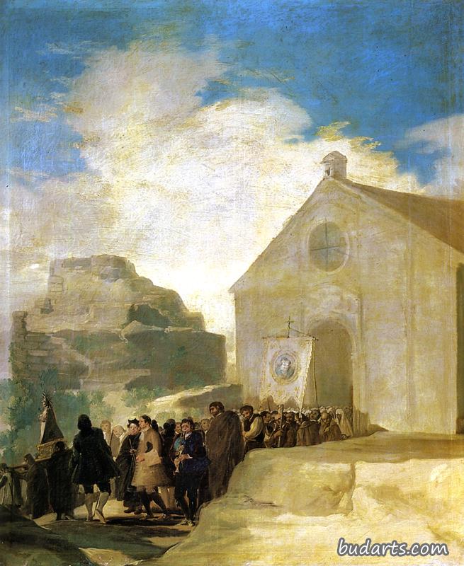 Paintings for La Alameda de Osuna ~ Village Procession