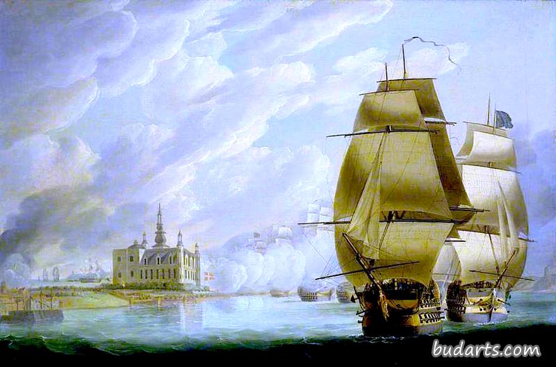 尼尔森强迫声音通过，1801年3月30日，哥本哈根战役之前