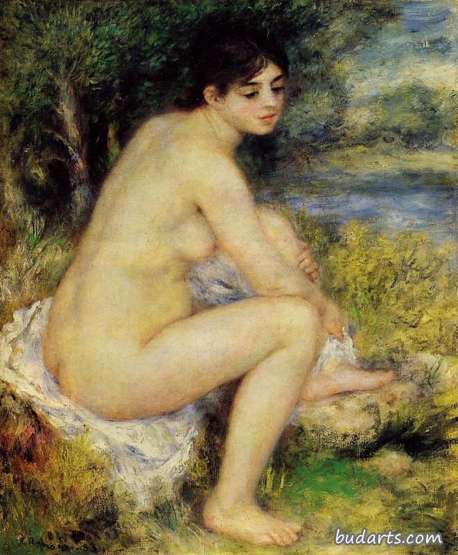 浴女坐像