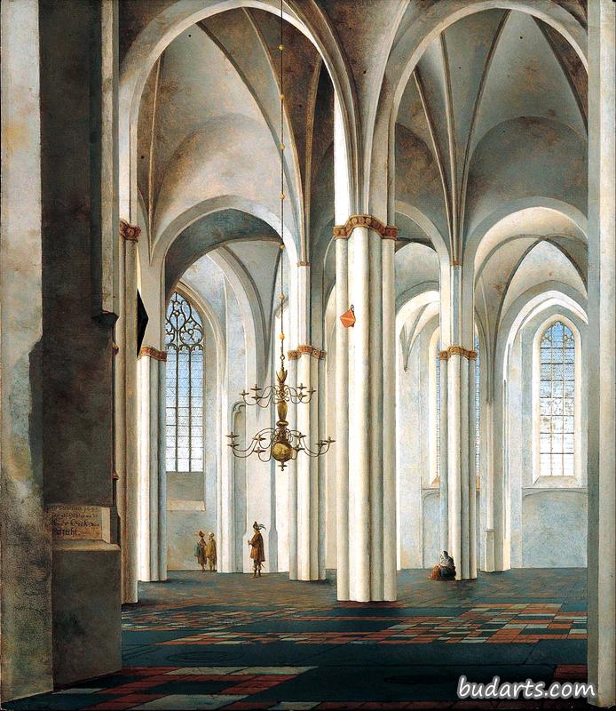 Interior of the Buurkerk, Utrecht