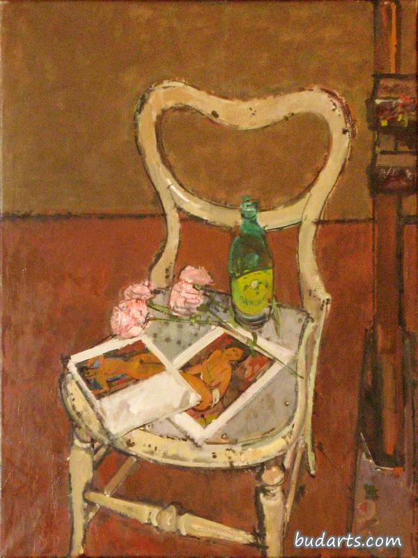 Modigliani Reproductions with Paper Flowers