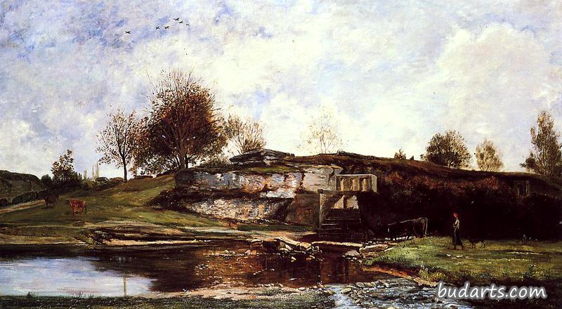 Sluice in the Optevoz Valley