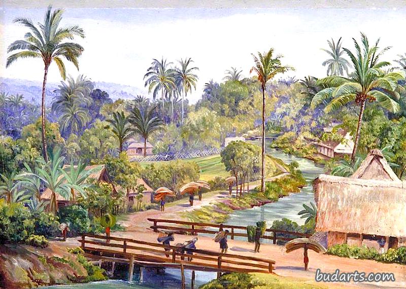 View from the Bridge of Magelang, Java