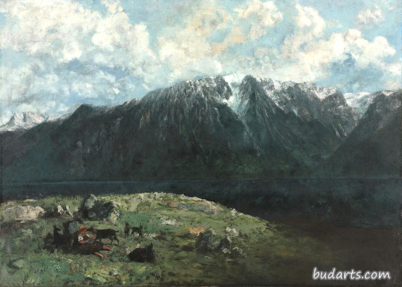 阿尔卑斯山全景，拉登特杜米迪