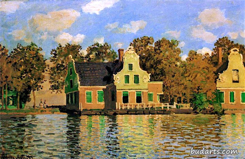 Houses on the Zaan River at Zaandam