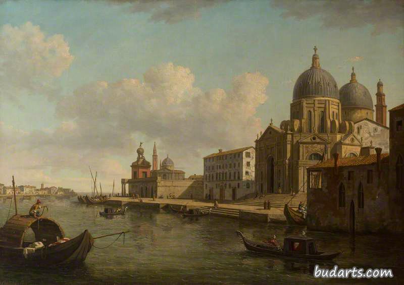 View of the Church of Santa Maria della Salute, Venice, Looking East